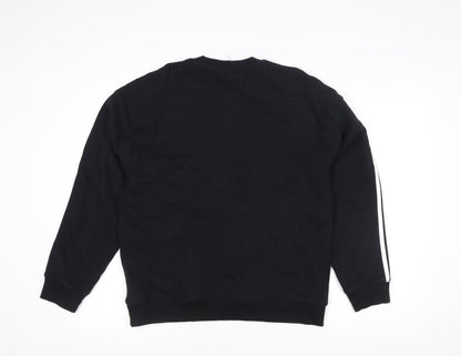 Mens UK Size S adidas Black Pullover Sweatshirt