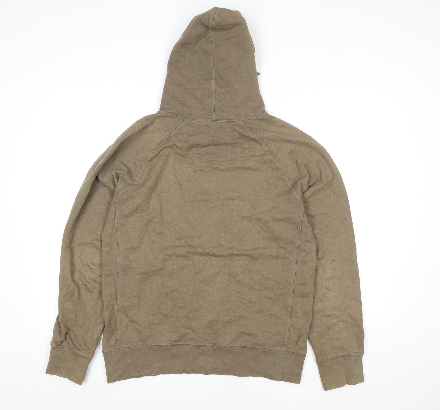 Mens UK Size M Cust_om Brand Brown Pullover Hoodie