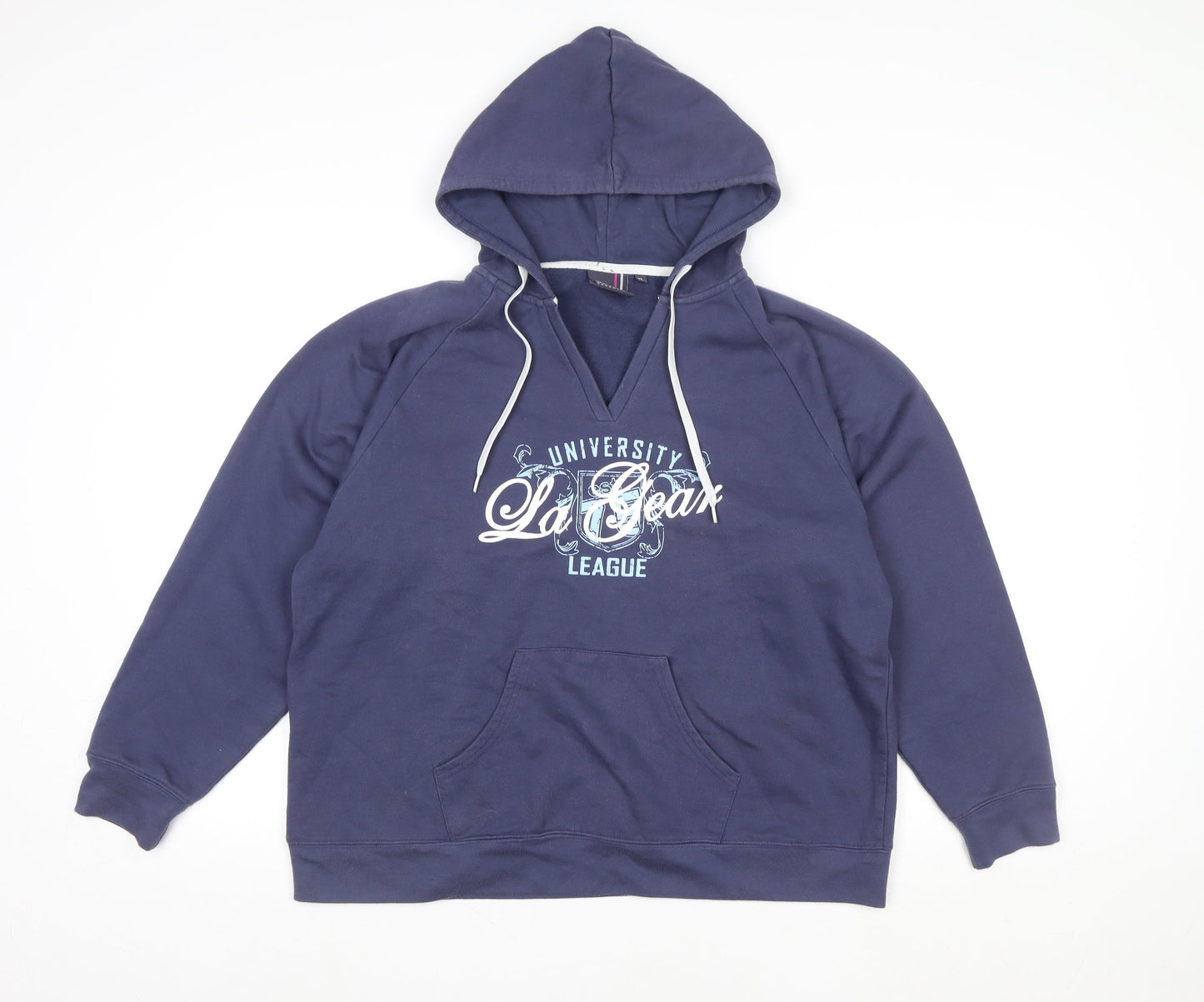 Mens UK Size XL LA Gear Blue Pullover Hoodie