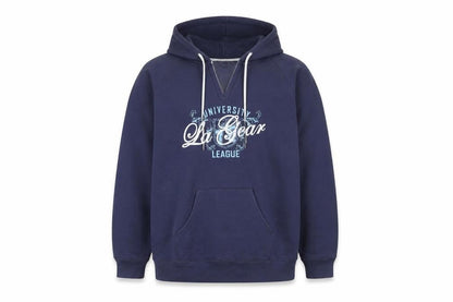 Mens UK Size XL LA Gear Blue Pullover Hoodie