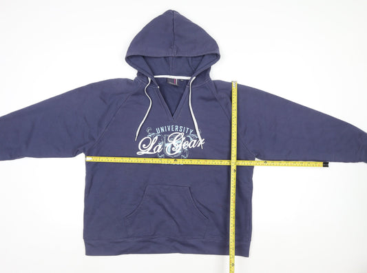 Mens UK Size XL LA Gear Blue Pullover Hoodie