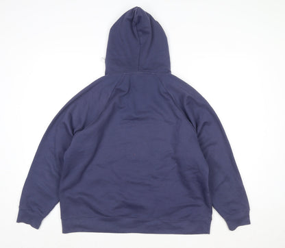 Mens UK Size XL LA Gear Blue Pullover Hoodie