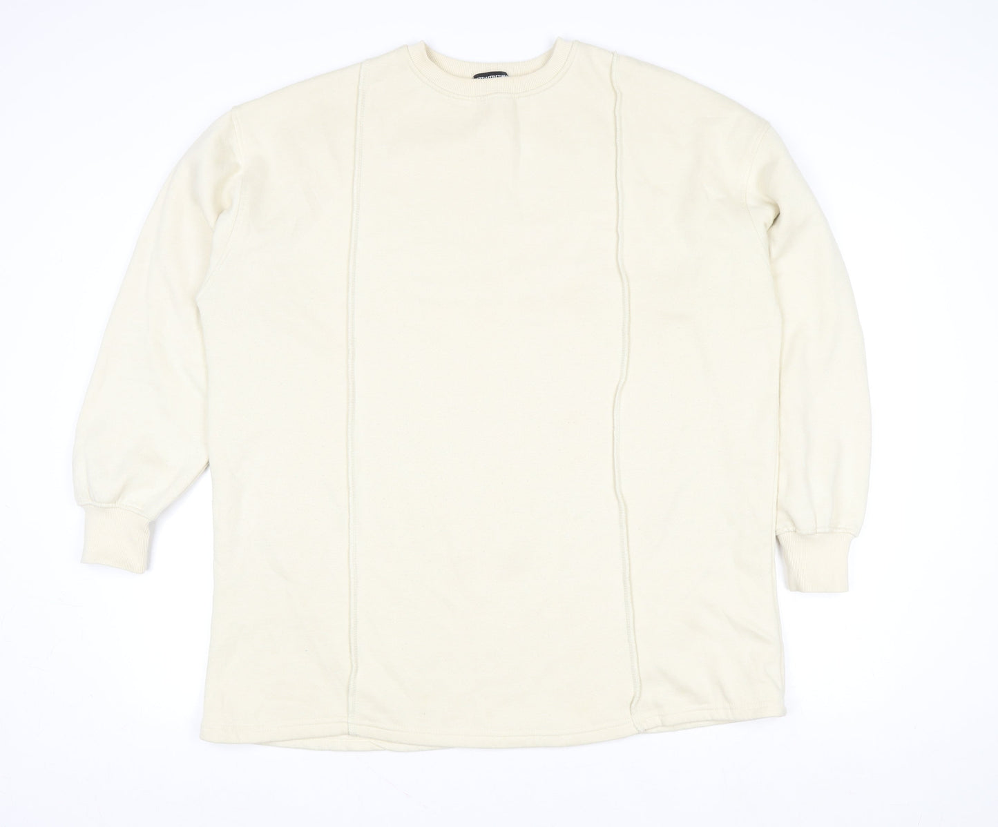 Womens UK Size 10 PRETTYLITTLETHING Beige Pullover Sweatshirt
