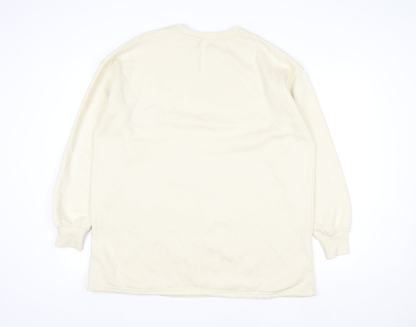 Womens UK Size 10 PRETTYLITTLETHING Beige Pullover Sweatshirt
