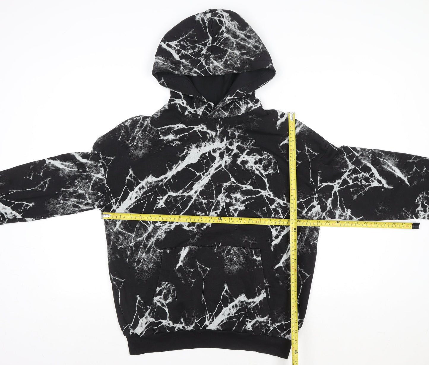 Teens UK Size 14 H&M Black Pullover Hoodie