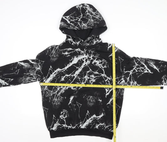 Teens UK Size 14 H&M Black Pullover Hoodie