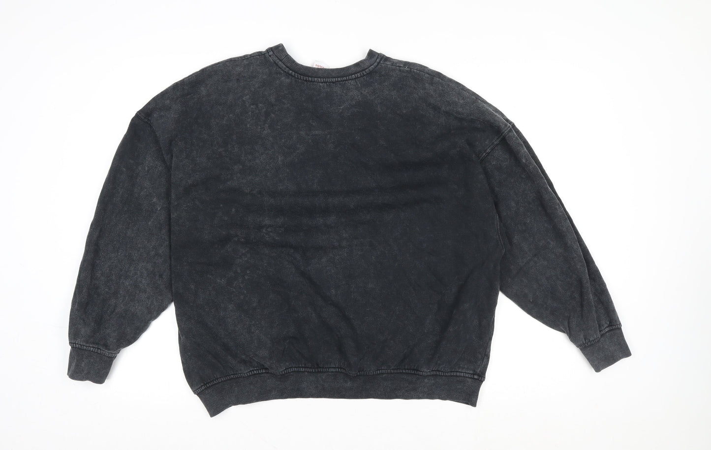 Womens UK Size S Bershka Black Pullover Sweatshirt
