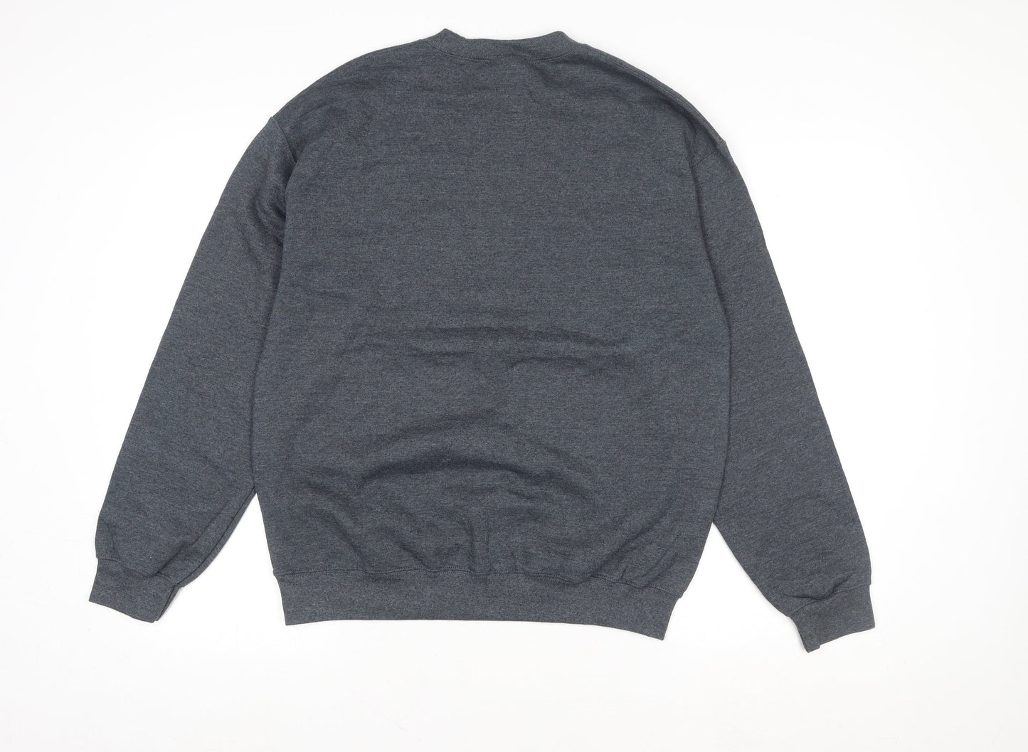 Womens UK Size M Gildan Grey Pullover Sweatshirt