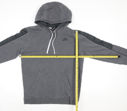 Womens UK Size M Nike Grey Pullover Hoodie