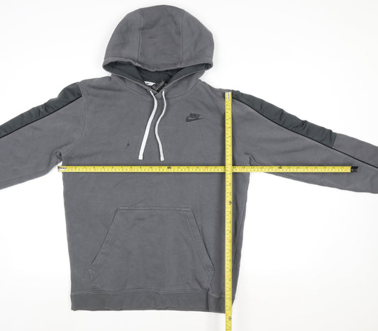 Womens UK Size M Nike Grey Pullover Hoodie
