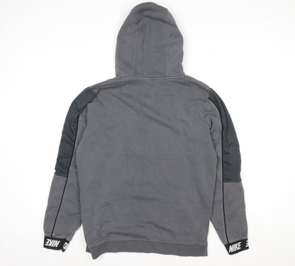 Womens UK Size M Nike Grey Pullover Hoodie