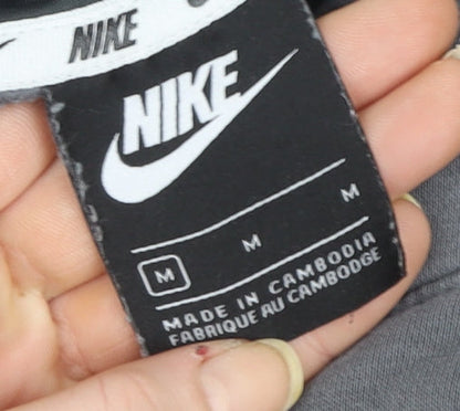 Womens UK Size M Nike Grey Pullover Hoodie