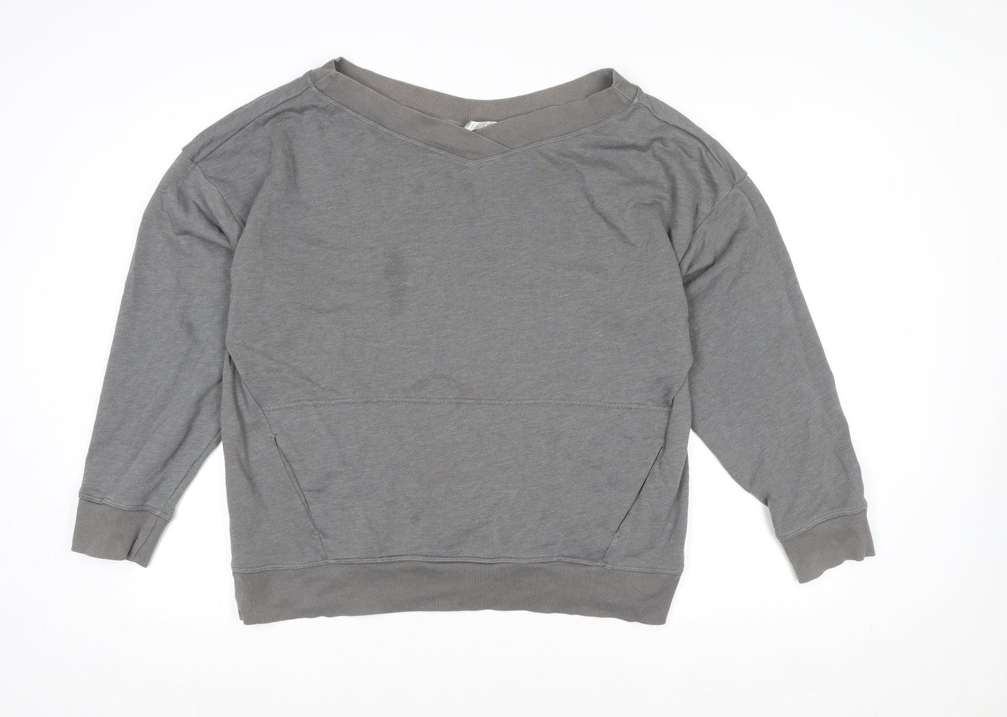 Womens UK Size S Fabletics Grey Pullover Sweatshirt