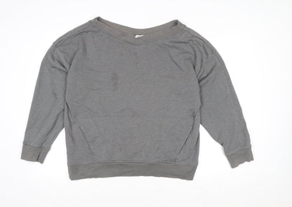 Womens UK Size S Fabletics Grey Pullover Sweatshirt