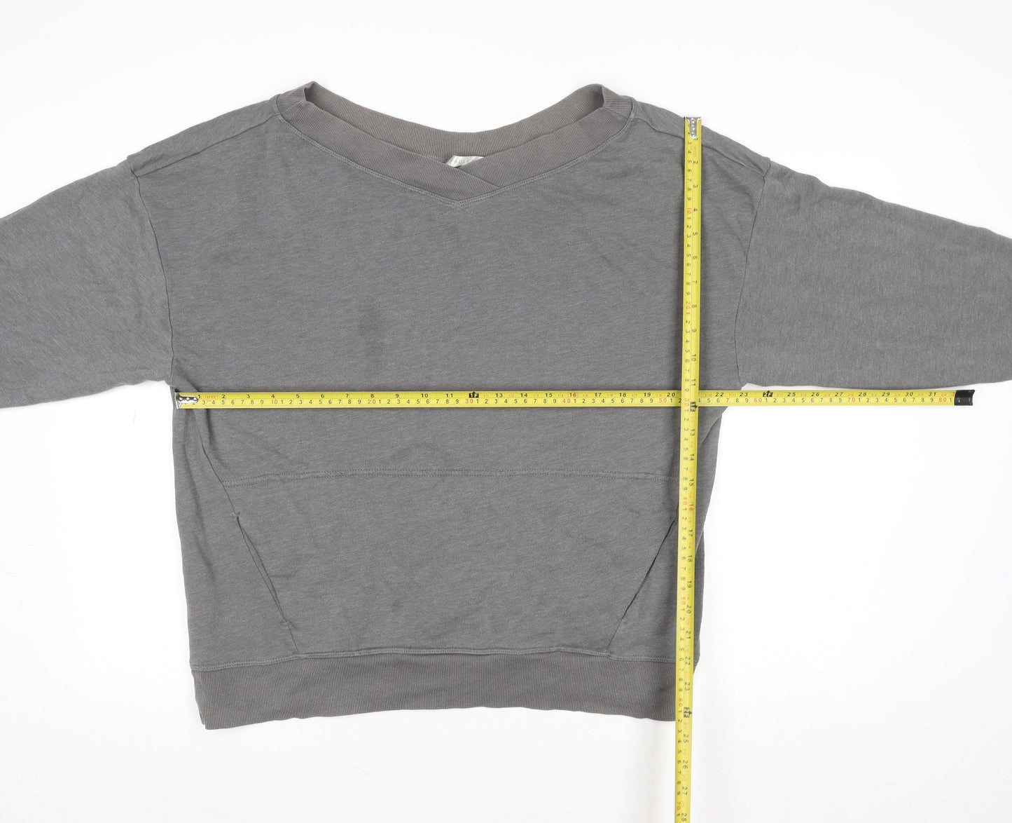 Womens UK Size S Fabletics Grey Pullover Sweatshirt