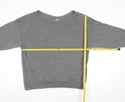 Womens UK Size S Fabletics Grey Pullover Sweatshirt