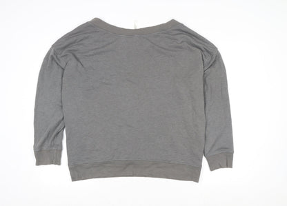 Womens UK Size S Fabletics Grey Pullover Sweatshirt