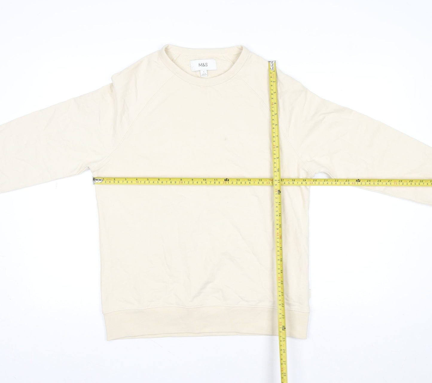 Womens UK Size S Marks and Spencer Beige Pullover Sweatshirt