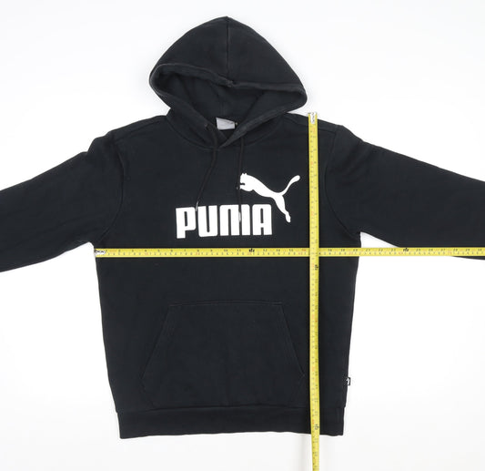 Mens UK Size S PUMA Black Pullover Hoodie