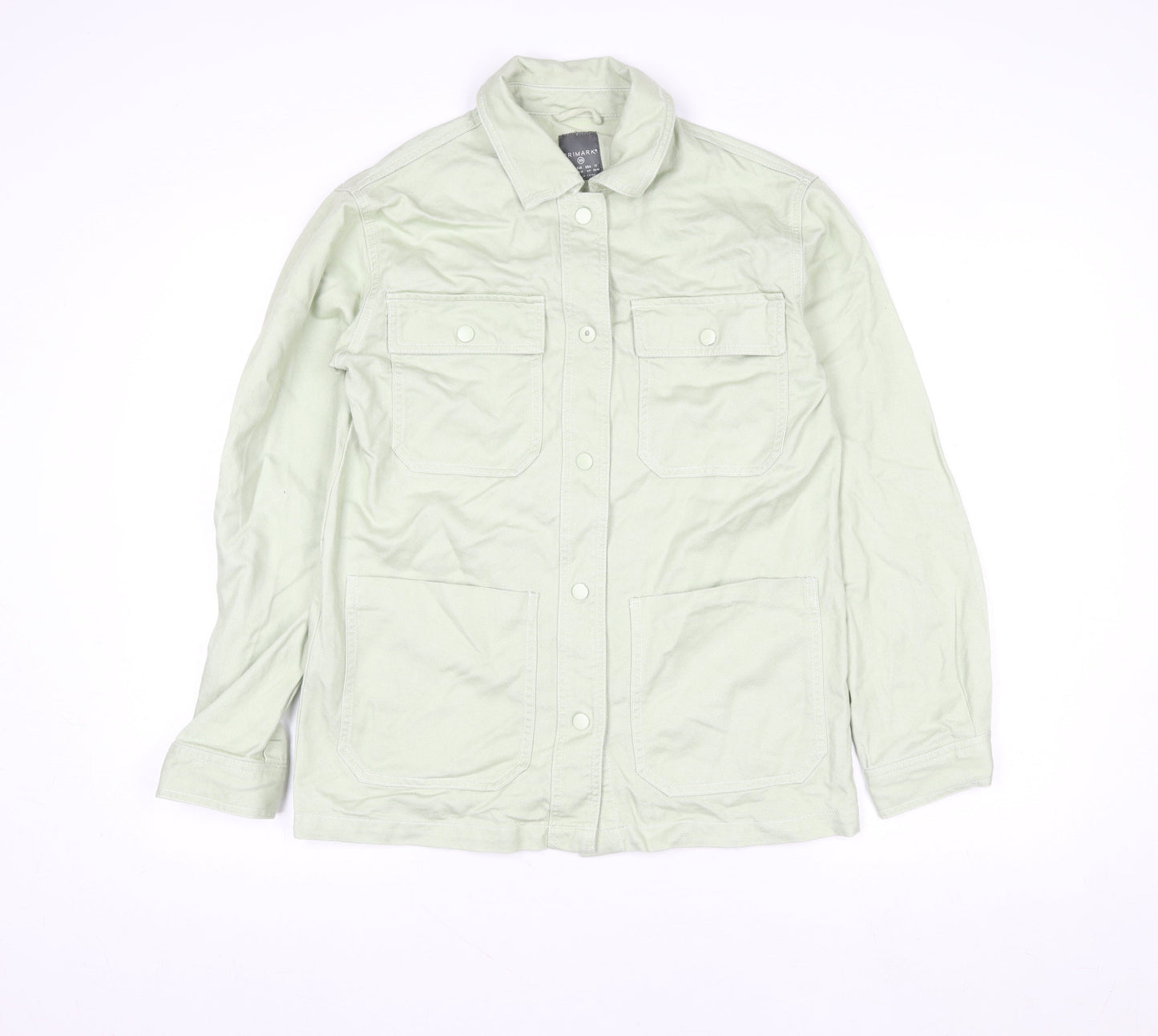 Womens UK Size XS Primark Green Basic Jacket