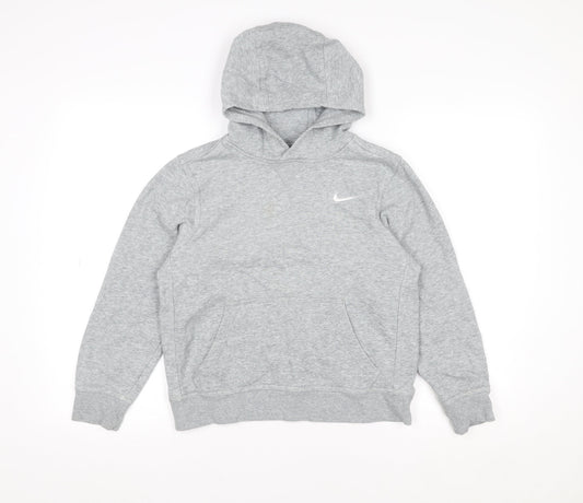 Boys UK Size 10-12 Years Nike Grey Pullover Hoodie