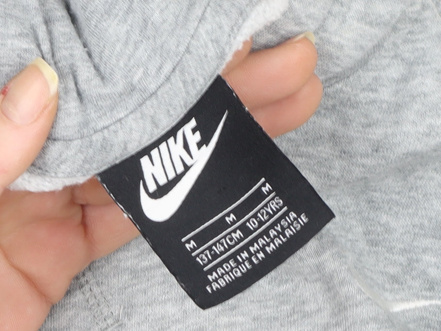 Boys UK Size 10-12 Years Nike Grey Pullover Hoodie