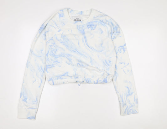 Womens UK Size XS Hollister Blue Pullover Sweatshirt