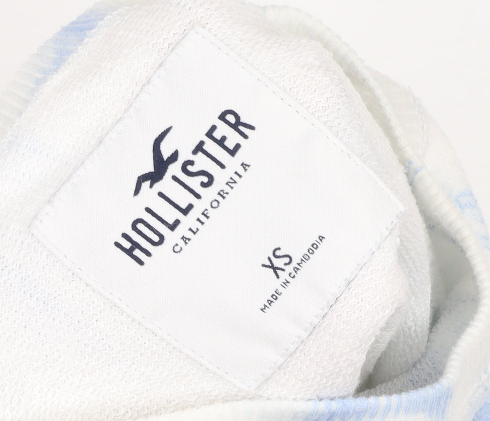 Womens UK Size XS Hollister Blue Pullover Sweatshirt