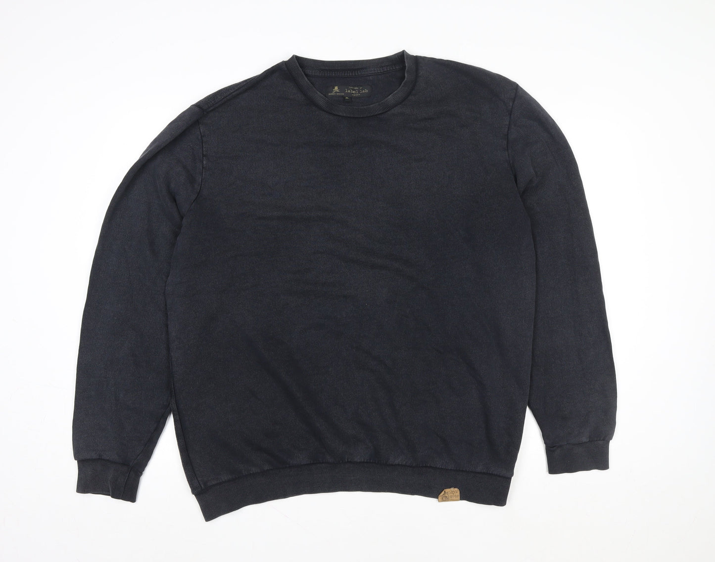 Mens UK Size XL Label Lab Black Pullover Sweatshirt