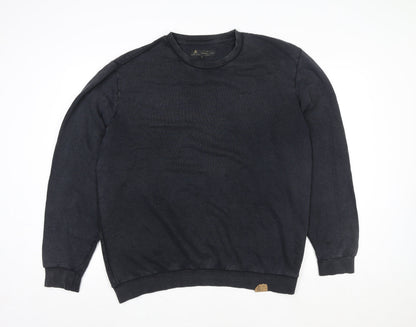 Mens UK Size XL Label Lab Black Pullover Sweatshirt
