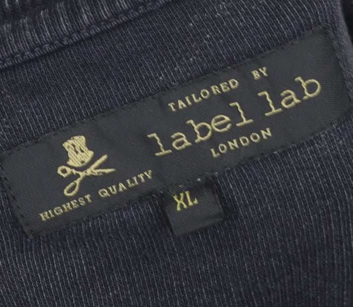 Mens UK Size XL Label Lab Black Pullover Sweatshirt