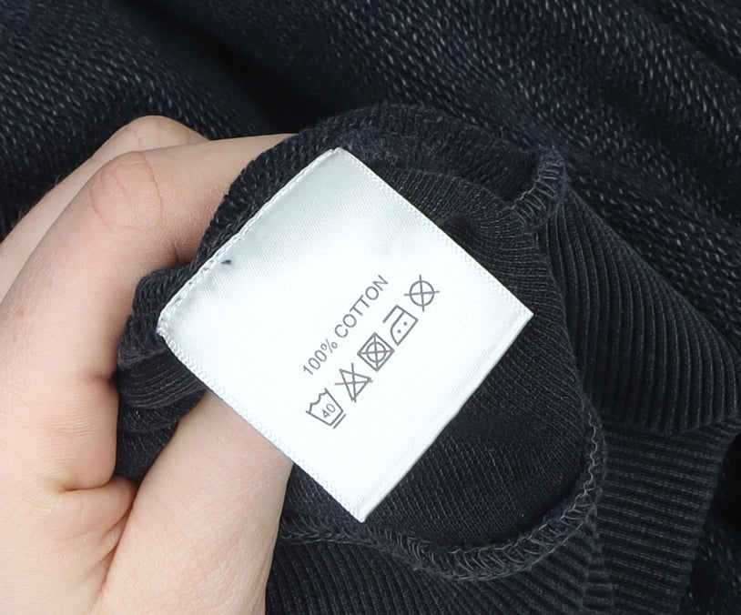Mens UK Size XL Label Lab Black Pullover Sweatshirt