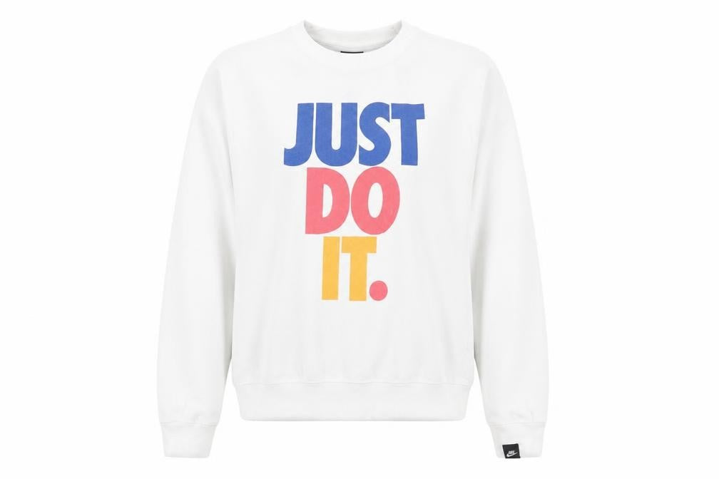Womens UK Size M Nike White Pullover Sweatshirt