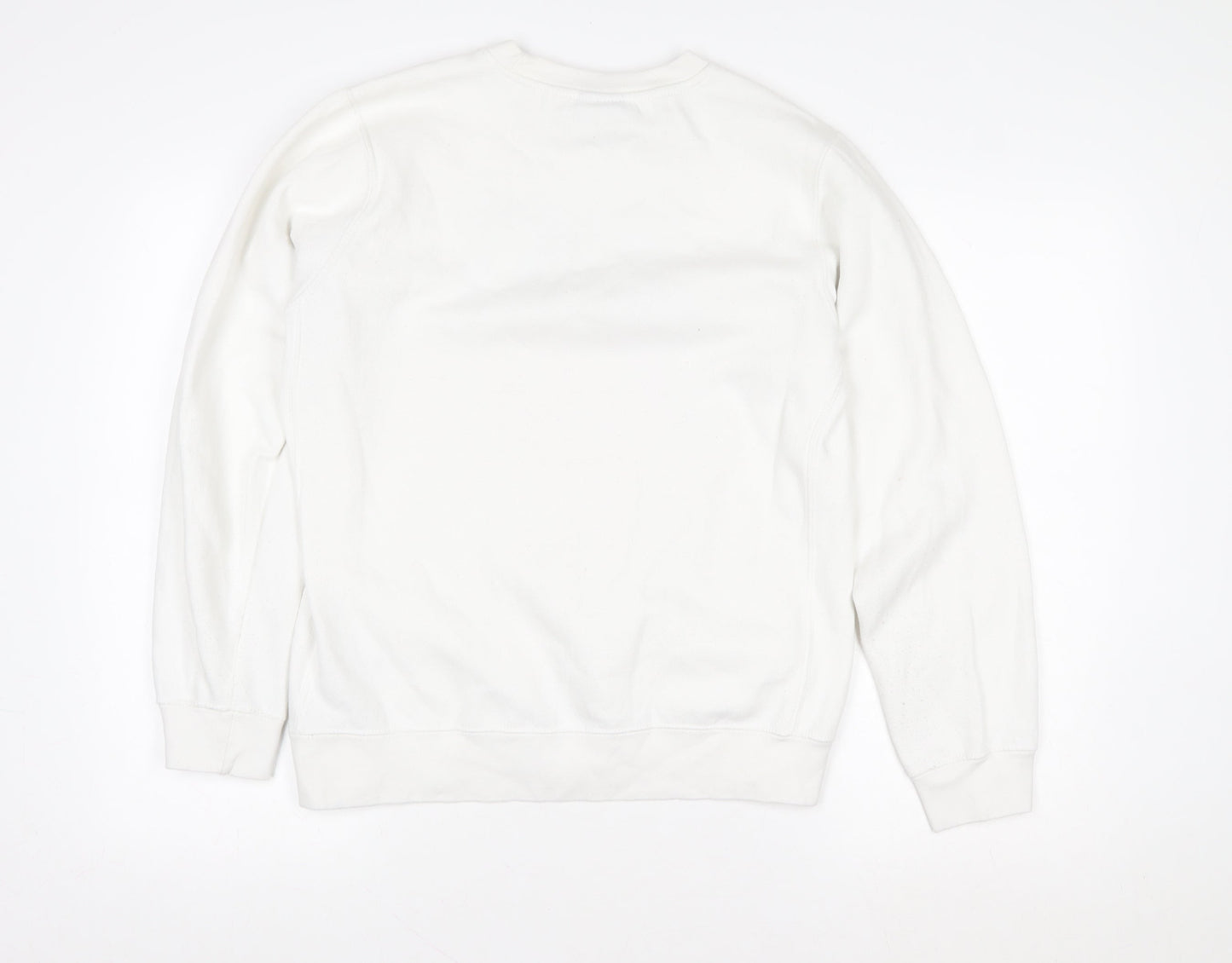 Womens UK Size M Nike White Pullover Sweatshirt