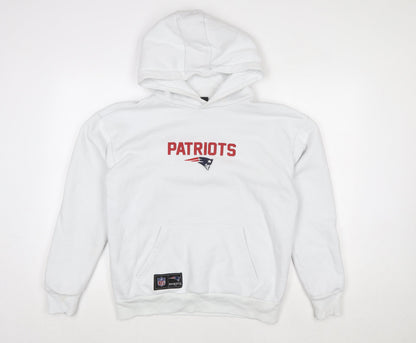 Mens UK Size M Primark White Pullover Hoodie