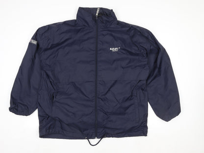 Unisex Adults UK Size L B&C Collection Blue Windbreaker Coat