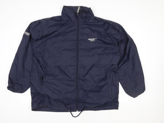Unisex Adults UK Size L B&C Collection Blue Windbreaker Coat
