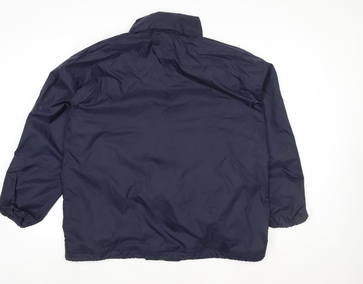 Unisex Adults UK Size L B&C Collection Blue Windbreaker Coat