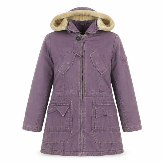 Teens UK Size 6 DKNY Purple Parka Coat
