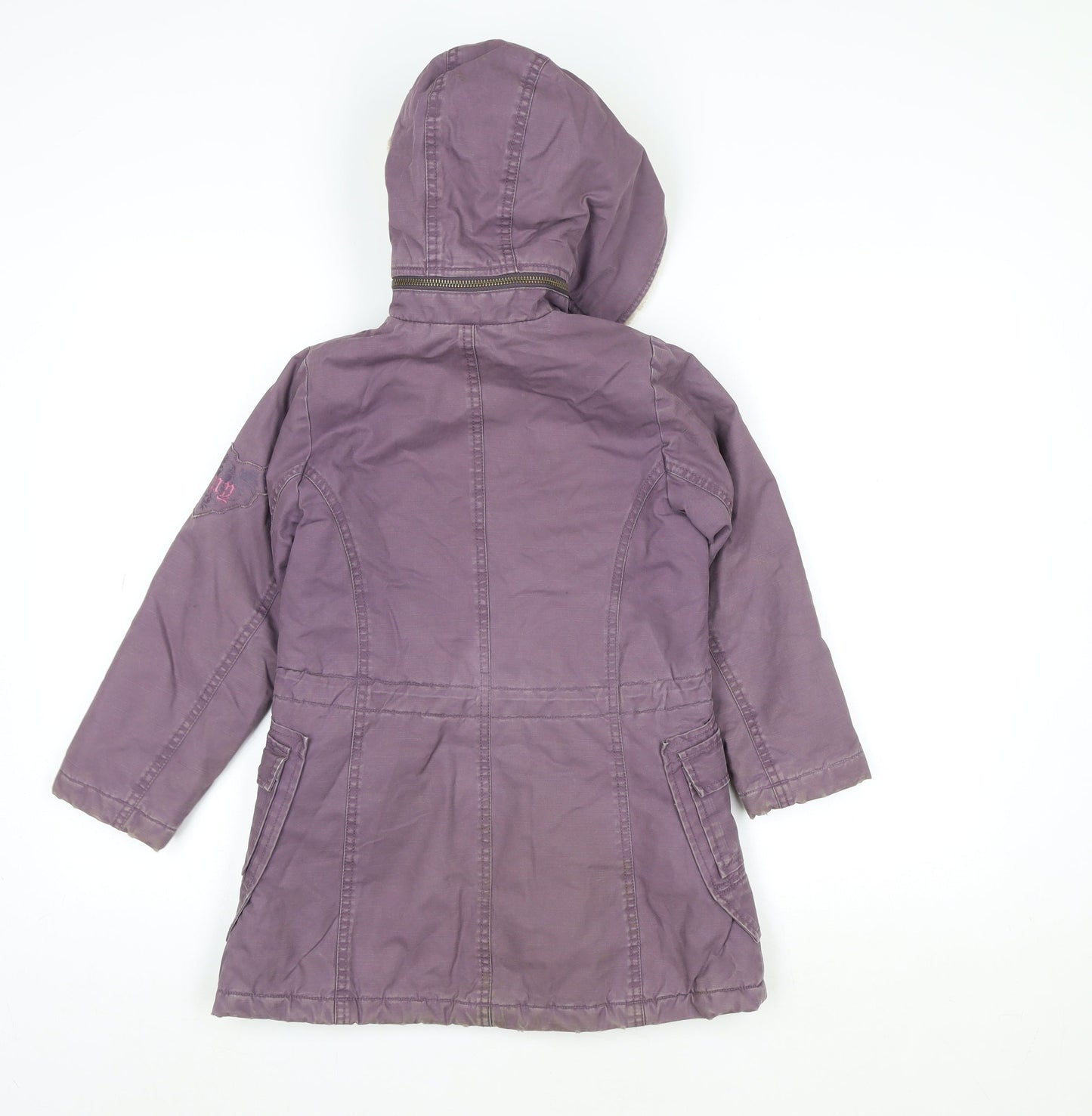 Teens UK Size 6 DKNY Purple Parka Coat