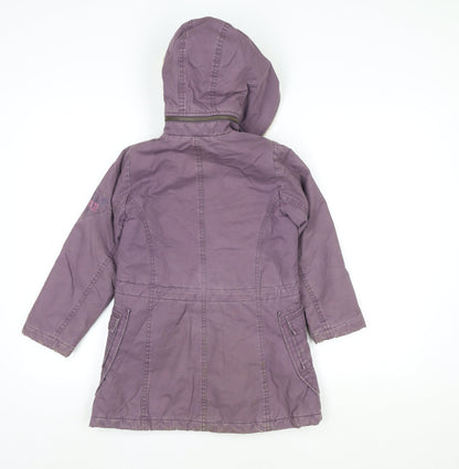 Teens UK Size 6 DKNY Purple Parka Coat