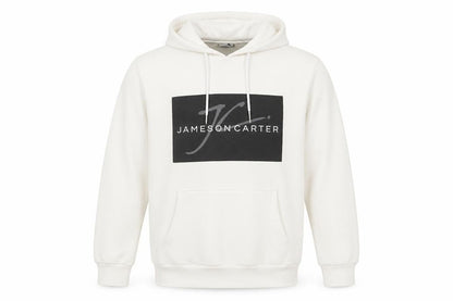 Womens UK Size M Jameson Carter White Pullover Hoodie