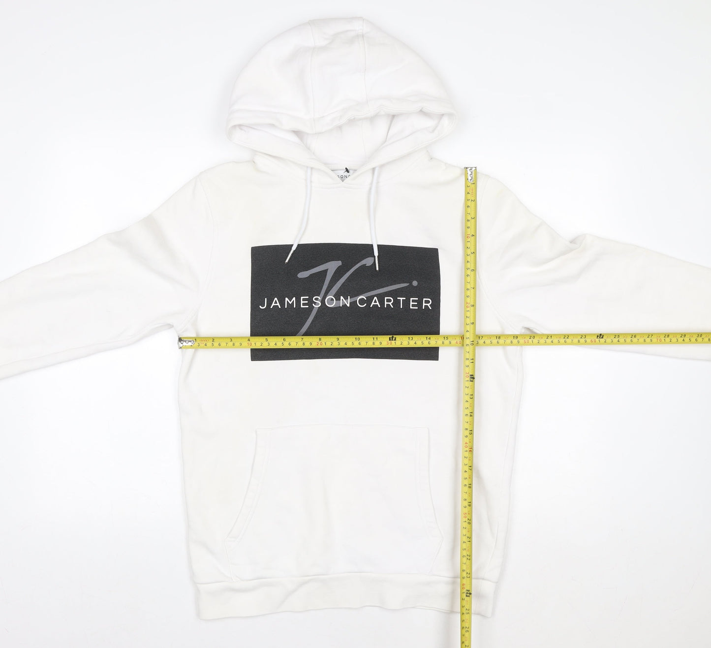Womens UK Size M Jameson Carter White Pullover Hoodie