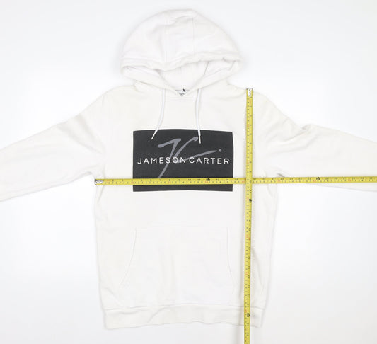 Womens UK Size M Jameson Carter White Pullover Hoodie