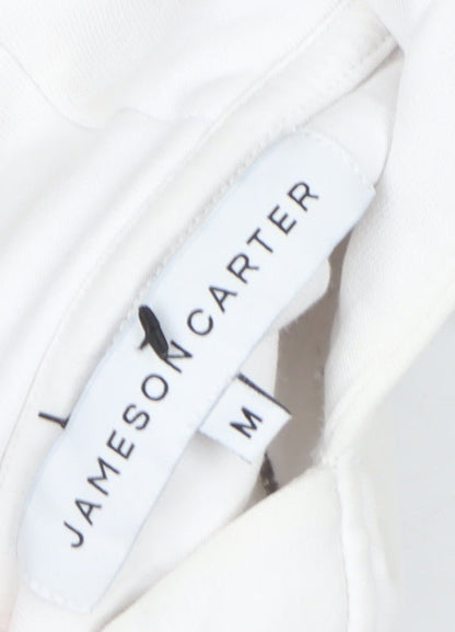 Womens UK Size M Jameson Carter White Pullover Hoodie