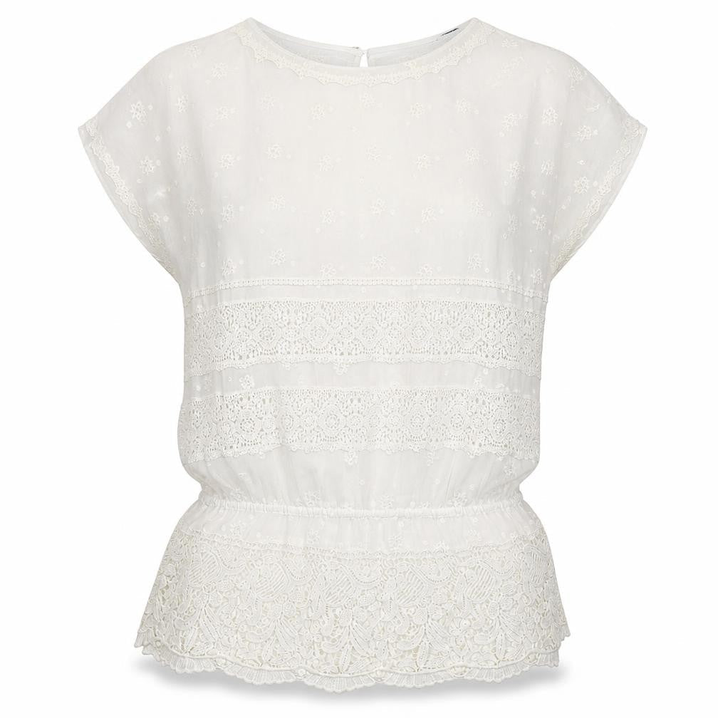 Womens UK Size 10 Massimo Dutti Ivory Tunic Blouse