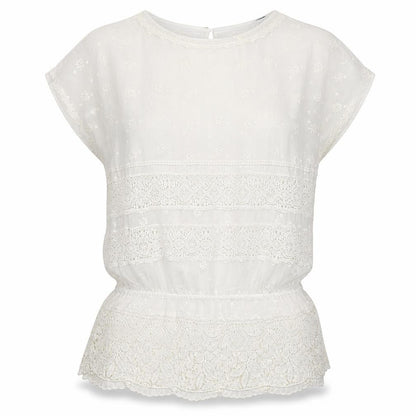 Womens UK Size 10 Massimo Dutti Ivory Tunic Blouse