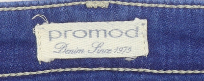 Womens UK Size 12 Promod Relaxed Fit Boyfriend Blue Jeans