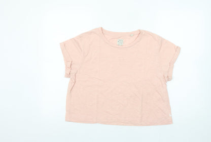 Womens UK Size 12 Jack Wills Pink Basic T-Shirt