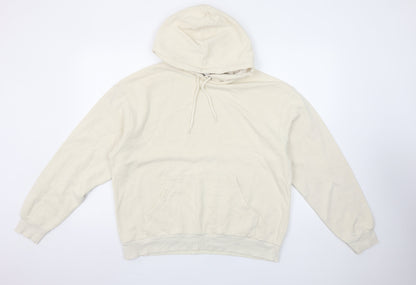 Womens UK Size S Monki Beige Pullover Hoodie